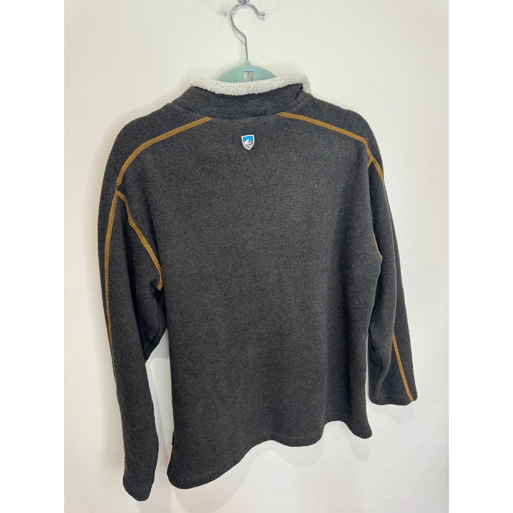 Kuhl Europa Men's 1/4 Zip Sz XL Charcoal Brown - Picture 3 of 10